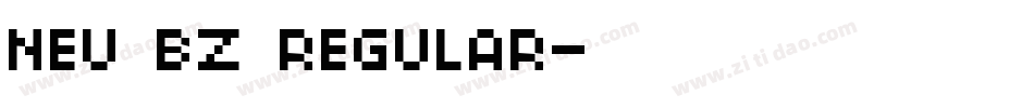 neu bz regular字体转换